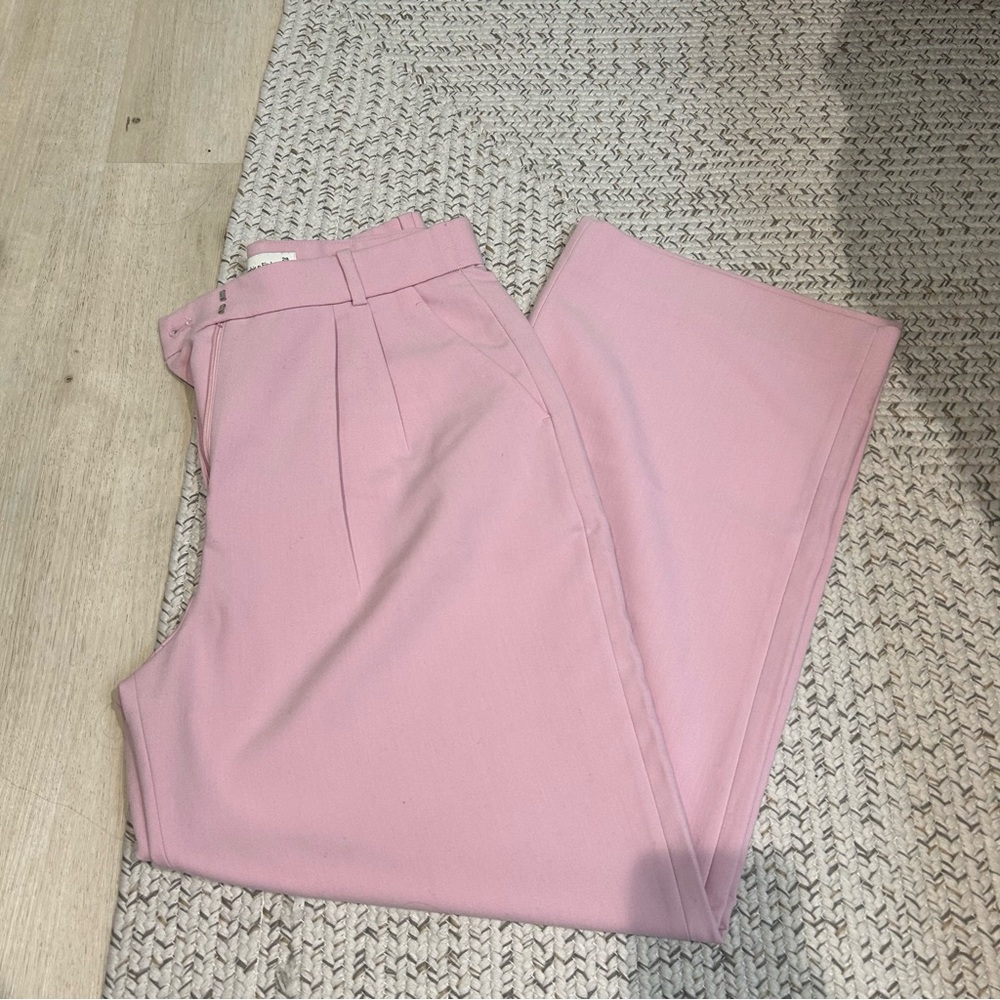 Abercrombie & Fitch Light Pink Trousers